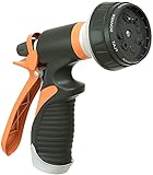 Elctman Garden Hose Nozzle Spray Nozzle, Water Hose Nozzle Comfort-Grip with 8 Adjustable Patterns for Watering Plants & Lawn, Washing car and Pets