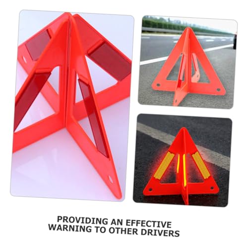 Triangle de sécurité réfléchissant pour éviter les dangers de panne sur route