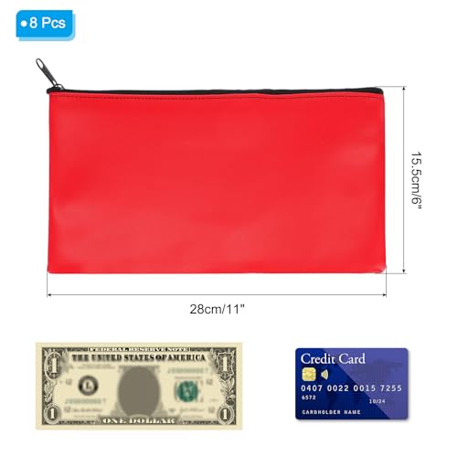 Bolsa de Banco de seguridad de 11x6 y 8 piezas para organizar billetes y cosméticos 3