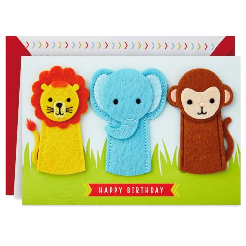 Hallmark Signature Card With Removable Finger Puppets