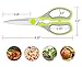 Multifunction Kitchen Scissors 2-Piece Set WELLSTAR, Heavy Duty Food Shears for Chicken Meat Vegetable Fish Herb Poultry Stainless Steel Cooking Scissors with Comfortable Handle Kitchen Scissors Set