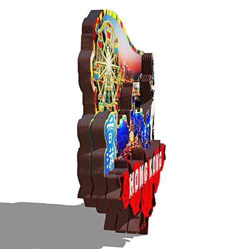 Imán decorativo de madera 3D para nevera miniatura 2