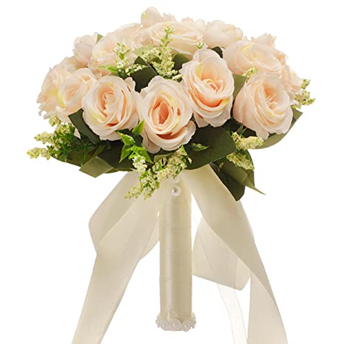 Bouquet de mariage romantique fleurs artificielles rose accessoire de mariée