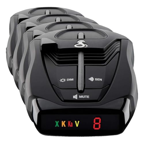 Image of Cobra RAD 380 Laser Radar Detector - Long Range Detection, LaserEye Front and Rear Detection, IVT Filtering, Adjustable Sensitivity, Digital Signal Processing, Black (Pack of 4)