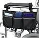 BOBOZHONG Rollstuhlaufbewahrungstasche,Tragbare Rollstuhltasche für Armlehne Sichere Aufbewahrungstasche für Rollstühle mit 3 Fächern für Rollstühle,Kinderstühle,Elektrische Stühle (Schwarz)