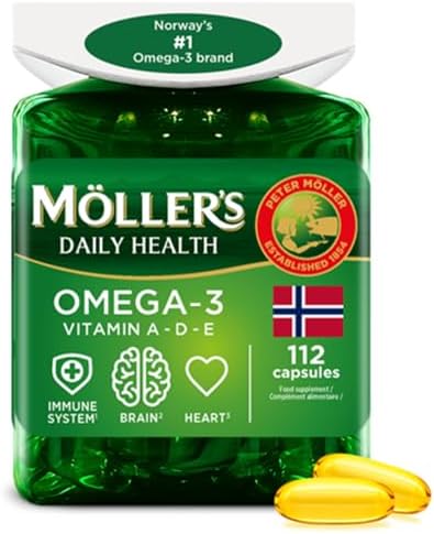 Moller’s ® | Cápsulas de omega 3 | Aceite de pescado | Suplemento...