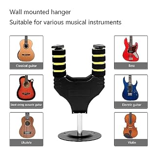 Cintre Mural De Guitare Crochet De Guitare Avec Verrouillage Automatique Support De Montage Mural Pour Guitare Acoustique Guitare Électrique Basse Mandoline Banjo Bloc Automatique Crochets - Les Beatles, Paul McCartney, John Lennon, RIngo Starr, George Harrison Cintre Mural De Guitare Crochet De Guitare Avec Verrouillage Automatique Support De Montage Mural Pour Guitare Acoustique Guitare Électrique Basse Mandoline Banjo Bloc Automatique Crochets – Image 6