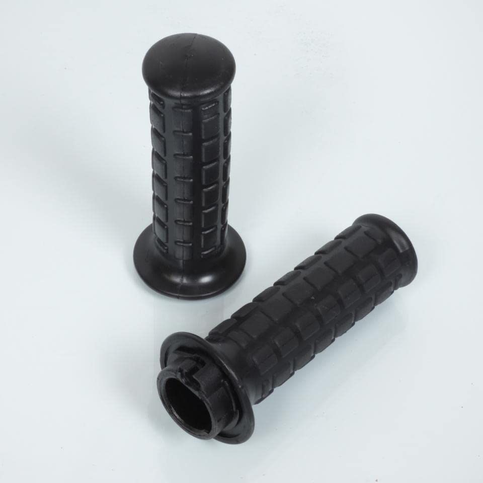Poignée Moto Lusito Grise Type Off Road Vintage - Longueur 115mm, Revêtement Grip, Garantie 2 Ans