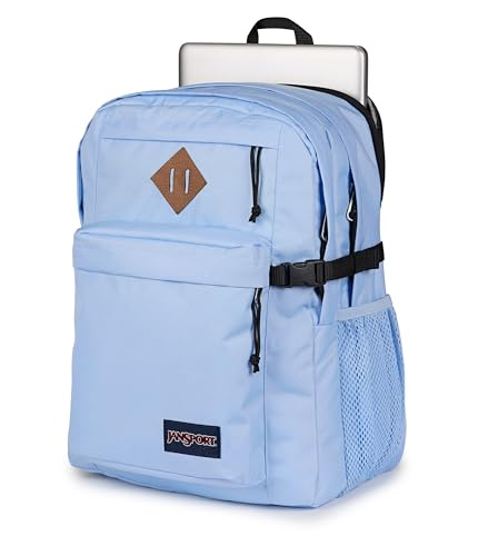 Image of JanSport Main Campus Backpack - Travel or Work backpack w 15-Inch Laptop Sleeve and Dual Water Bottle Pockets, Hydrangea