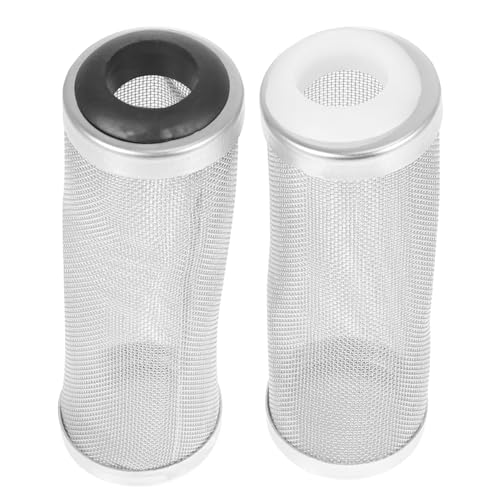 Milisten 2 Stück Edelstahl Aquarium Filter Schutzabdeckung Mesh Netz für Süß Salzwasser Filteranlage Filterschutz für Fisch und Garnele