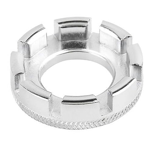 Happyyami Wheel Adjuster Tool Bike Wheel Spanner Wrench Round Key 4 * 1.3cm Stainless Steel