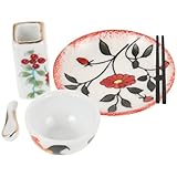 Couverts pour maison de poupée : vous pouvez disposer ce service de table dans la maison de poupée selon vos préférences. mini jouets en céramique