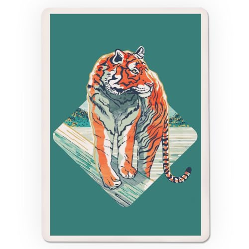 54 cartas póker graphic pastel tiger para adultos miniatura 3