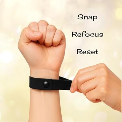 Aromatherapy Bracelet for Stress, Sleep & Focus Multi-Function Scented Acupressure Band Snap Technique for Mindfulness - Discreet - Slip On