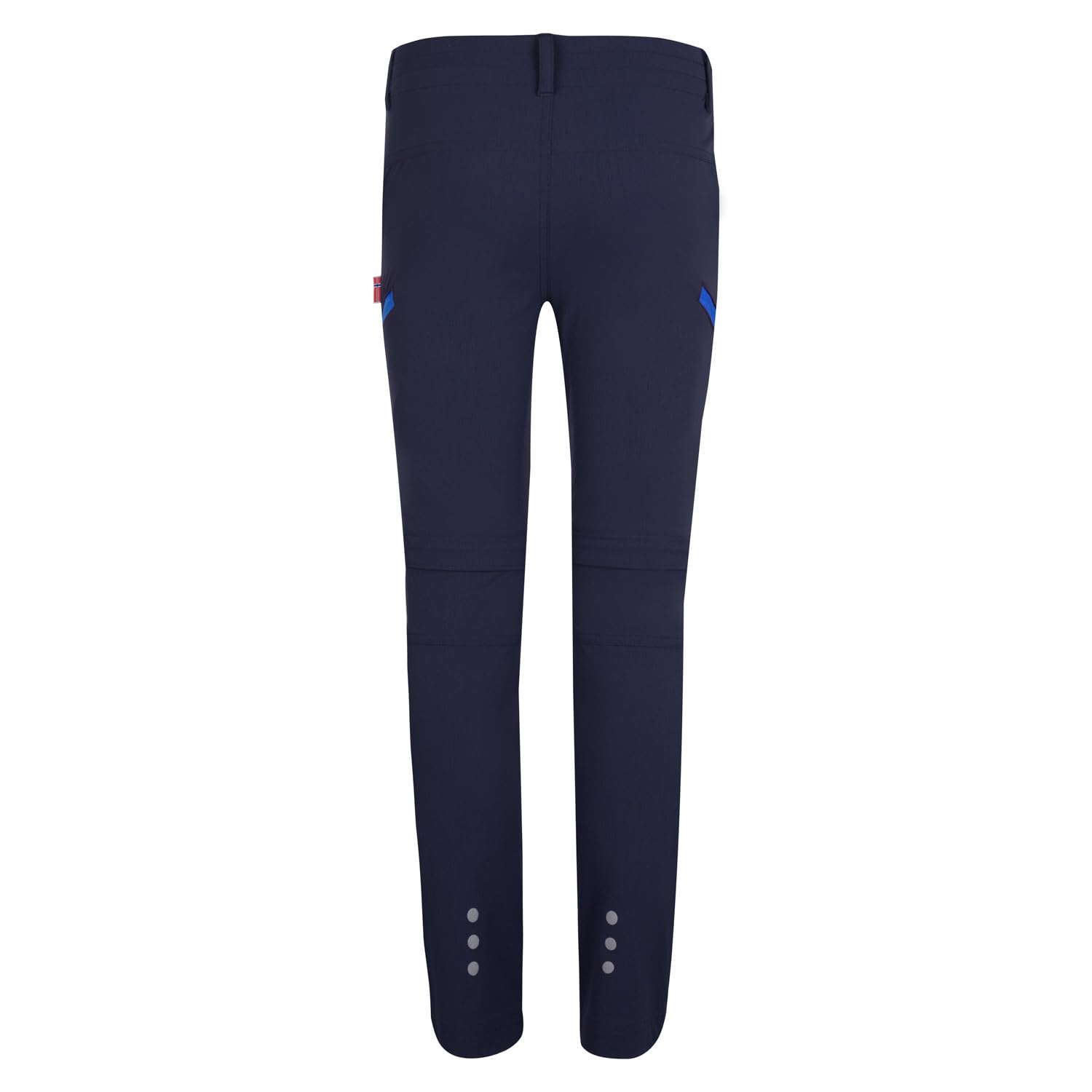 Trollkids Kjerag Zip Off - Pantalones de senderismo para niños, Azul Marino Medio, 152 cm