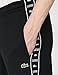 Lacoste Men's Tapered Leg Taping Sweatpants, Black, Medium