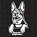 speedwerk-motorwear Deutscher Schäferhund Version 8 - Sticker, Aufkleber, Hundeaufkleber, Autoaufkleber, Hund, Auto, Hunderassen, Mischling, Haustier (AUCH MIT Wunschname MÖGLICH)