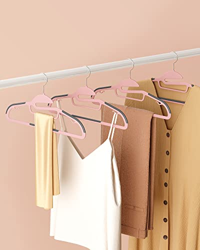 SONGMICS Kleiderbügel Kunststoff, 50er Set, mit U-förmiger Öffnung – Ansicht 6