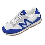 Generisch Zapatillas deportivas para mujer, zapatos deportivos europeos americanos de talla grande, zapatos casuales para mujer en primavera, zapatos de punta redonda con cordones, zapatos deportivos