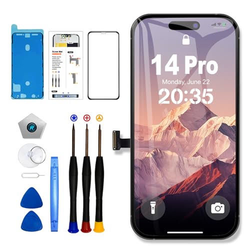 🎁【Facile da installare】 Questo kit di sostituzione dello schermo touch contiene un kit di riparazione per iPhone 14 Pro. Puoi anche cercare 