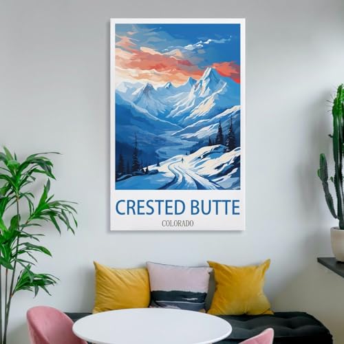 Impression sur toile Crested Butte Colorado HeyBox 60x90 cm - 6