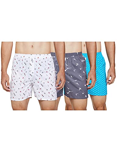 Image of Longies Men's Cotton Printed Regular Boxer Shorts