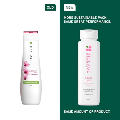 Image of Biolage Colorlast Shampoo for Colored Hair with Soyabean Oil and Stearic Acid for Color Protection and Maintaining Color Vibrancy for Professional Hair Care Paraben Free Treatment