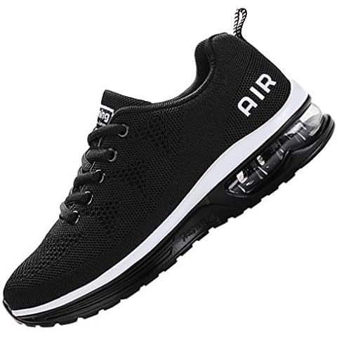 MEHOTO Mens Air Running Sneakers, Men Sport Fitness Gym Jogging Walking Lightweight Shoes, Color Blackwhite, Size 10.5 Cover
