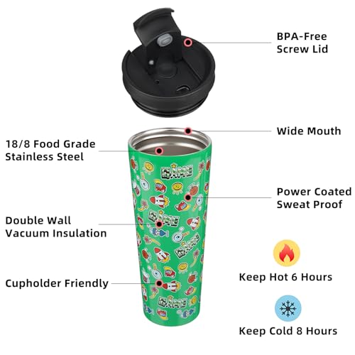 Image of BJPKPK 26 oz Coffee Tumbler with Straw, Insulated Stainless Steel Cup