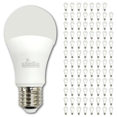 LED ATOMANT 96 Pack A19 LED Bulb 9W 800 Lumens, 2700K Soft White, 110V E26 Base (60W Incandescent Replacement)