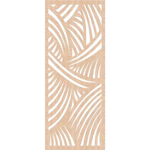 Image of 27 3 /8 inchW x 69 3 /8 inchH x 1 /4 inchT Chester Decorative Fretwork Wood Wall Panels, Red Oak