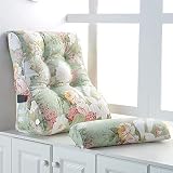 CXSMKP Reading Pillow, Bed Rest Pillow Wedge TV Pillow with Adjustable Neck Pillow, Backrest Back Su