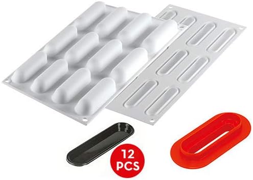 Miniatura 2 de Silikomart Fingers30 - Molde de silicona con 12 cavidades, cada una de 3.14 pulgadas x 0.86 pulgadas x 0.86 pulgadas de alto
