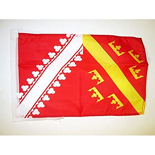 AZ FLAG - Drapeau Alsace Ancien - 45x30 cm - Pavillon Alsacien - France 100% Polyester Avec Deux Cordelettes - 20g