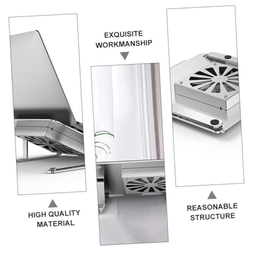 Base para laptop Zerodeko con ventilador LED y altura ajustable miniatura 6