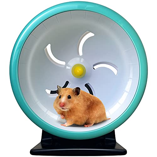 Hamster Wheel,Super Silent Hamster Exercise Wheels,Silent Spinner,Hamster Wheels,Silent Spinner Hamster Wheel Adjustable Stand Hamsters Exercise Wheels,Quiet Hamster Wheel 6.9inch Rat Wheel (Black)