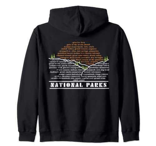 Parco Nazionale degli Stati Uniti Servizio Natura Amante Souvenier Camping Felpa con Cappuccio