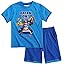 Super Mario Bros Conjunto camiseta y pantalón corto - Azul - 140