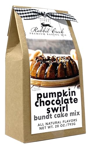 Rabbit Creek Pumpkin Chocolate Swirl Bundt Cake Mix &ndash; Easy To Make Bundt Cake Mix, Pumpkin Cake...