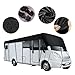 All Seasons 210D Motorhome Camper Tarp Cover RV Roof Cover Canopy Tarpaulin Waterproof Dust-Proof Sunshade Anti-UV Protection Full Car Cover