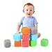 Produktbild EKKONG Baby Pädagogisches Spielzeug für Kleinkinder ab 0-12 Monate, 10 Weiche Bausteine Bunt, Rubber Badespielzeug Spiel für Wahrnehmung de Buchstaben Zahlen Formen et Tieren, für 0-3 Jahre Kinder