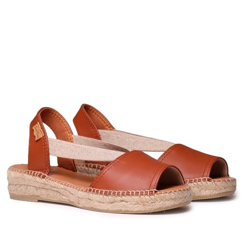 Image of Toni Pons - ETNA - Flat leather sandal with elastics