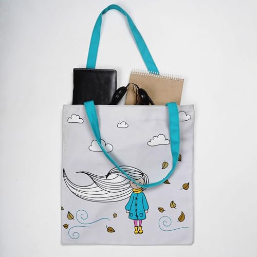 Bolso Tote para Mujer Marubhumi de Lona 14x15 pulgadas miniatura 3