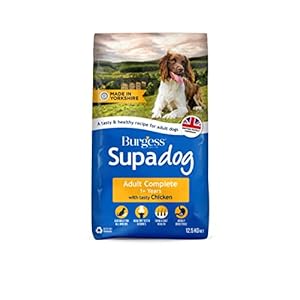Burgess Supadog Adult dry dog food with tasty chicken 12.5 kg, multicoloured