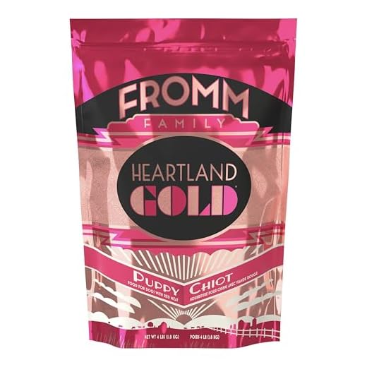 Fromm Heartland Gold Puppy Premium Dry Dog Food - Dry Puppy Food for Medium & Small Breeds - Beef Recipe - 4 lb