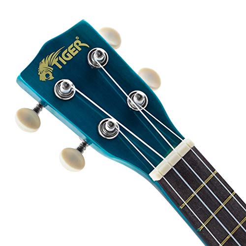 TIGER UKEKIT-TB Ukulélé soprano pour débutants avec sac de transport, médiator en feutre, jeu de cordes de rechange… - Les Beatles, Paul McCartney, John Lennon, RIngo Starr, George Harrison TIGER UKEKIT-TB Ukulélé soprano pour débutants avec sac de transport, médiator en feutre, jeu de cordes de rechange… – Image 4