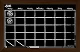 Board Dudes Light Oak Frame Chalk Board Calendar with Chalk Pencil, 17