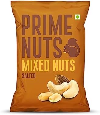 Prime Nuts Mixed Nuts Salted | Cashews, Peanuts, Almonds | High in Protein & Antioxidants | Dietary Fibre | Healthy Immune System | Ready to Eat Snacks | 150 gm