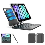 ZYNTHRALIX for iPad mini 7th (A17 Pro) 2024/Mini 6th (2021) Case with Keyboard, 11-Color Backlit with Smart Trackpad, Stain-Resistant Surface, Magic Keyboard for iPad mini 7th/6th Gen 8.3-inch, Black