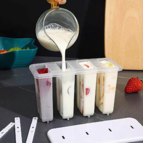 Molde para helados reutilizable que evita roturas con palitos de madera 4